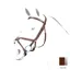 Equipe No Stess Grackle Bridle with Clinchered Browband and Reins BR37-Brown